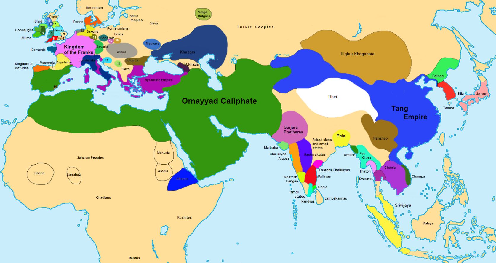 Türkiye Orta Doğu Haritası